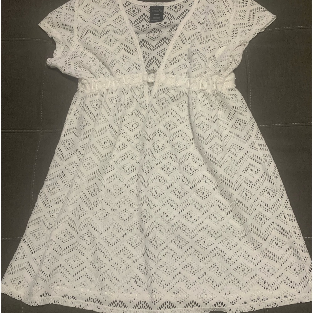 White lace coverup